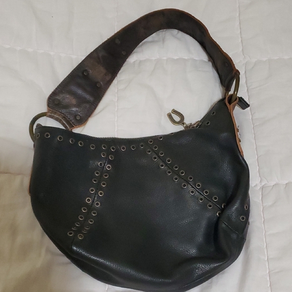 Betsey Johnson Black Studded Hobo Bag - Picture 2 of 16